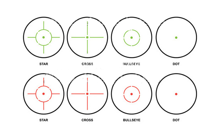 内红点反射式全息瞄准镜 四变点隐形瞄准器