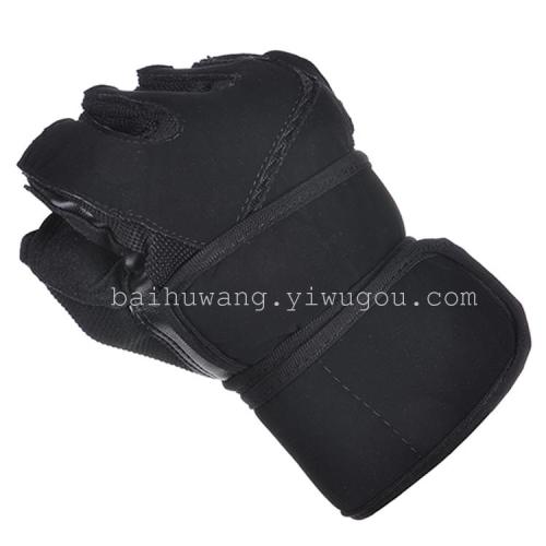 Car Rider Fitness Exercise. Dumbbell Weightlifting Non-Slip Ultra-Long Wrist Guard Niuba Gloves.