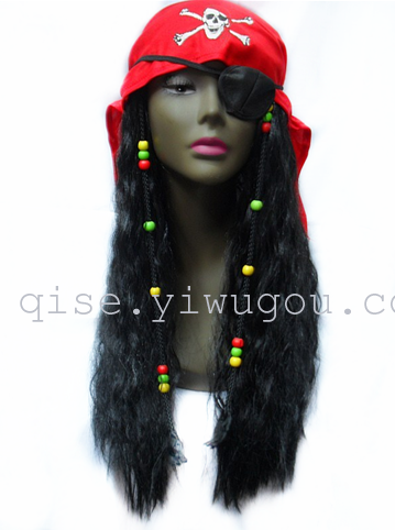 Pirate Wig Carnival Wig Performance Wig Festival Wig Halloween Wig Holiday Supplies Party Supplies