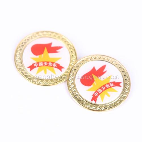lace torch badge chinese young pioneers badge campus badge