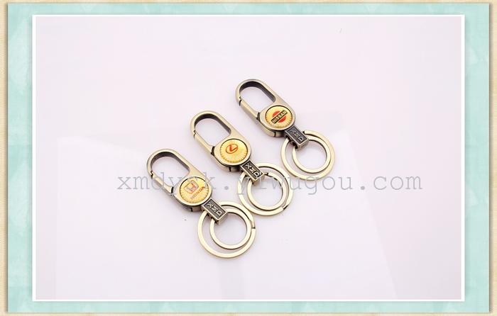 Direct sales from the manufacturer of high-quality XMD835 large bronze metal keychains pic 5