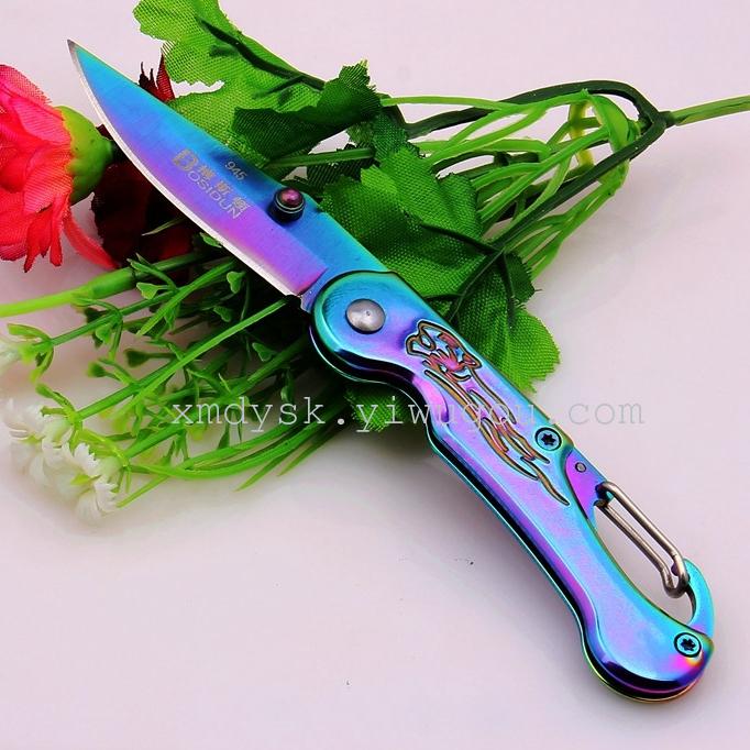 Boston outdoor self-defense folding knife, wilderness survival tool knife, portable small knife pic 5