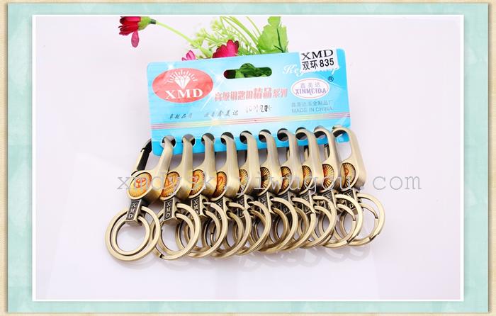 Direct sales from the manufacturer of high-quality XMD835 large bronze metal keychains pic 1