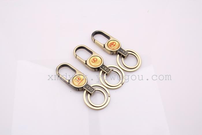 Direct sales from the manufacturer of high-quality XMD835 large bronze metal keychains pic 4