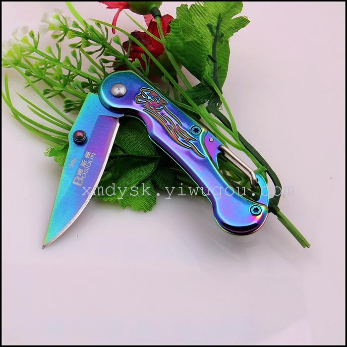 Boston outdoor self-defense folding knife, wilderness survival tool knife, portable small knife pic 9