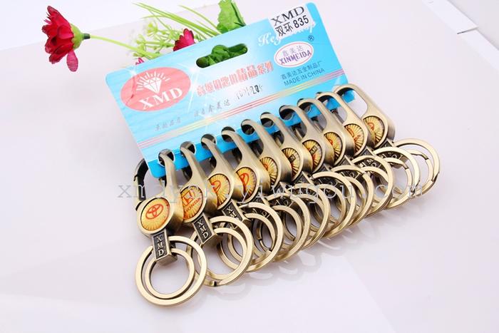 Direct sales from the manufacturer of high-quality XMD835 large bronze metal keychains pic 3