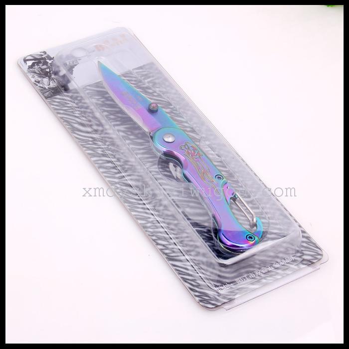 Boston outdoor self-defense folding knife, wilderness survival tool knife, portable small knife pic 1