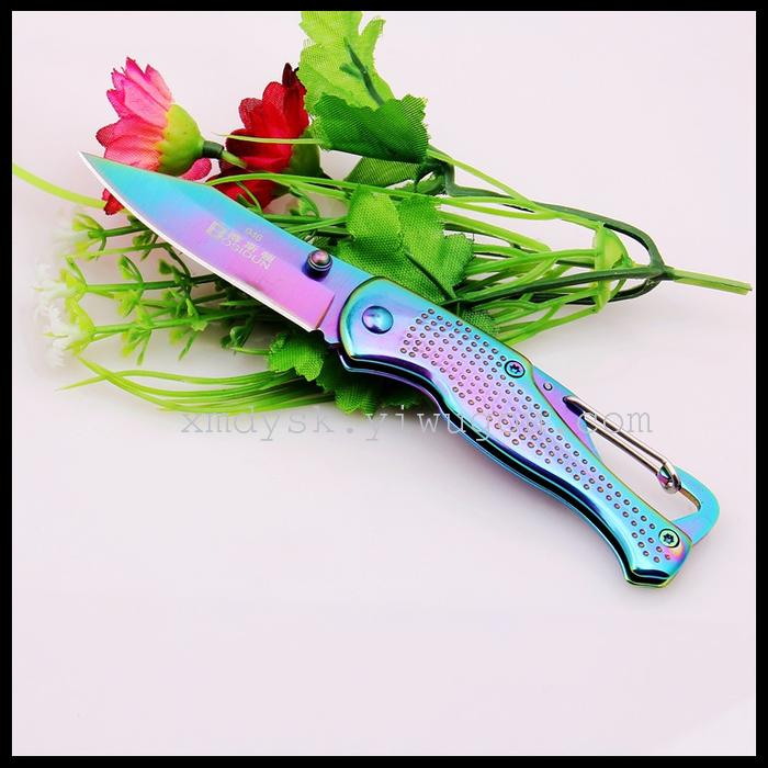 New folding knife, outdoor survival multi-functional knife, self-defense knife, portable mini military knife, genuine product pic 2