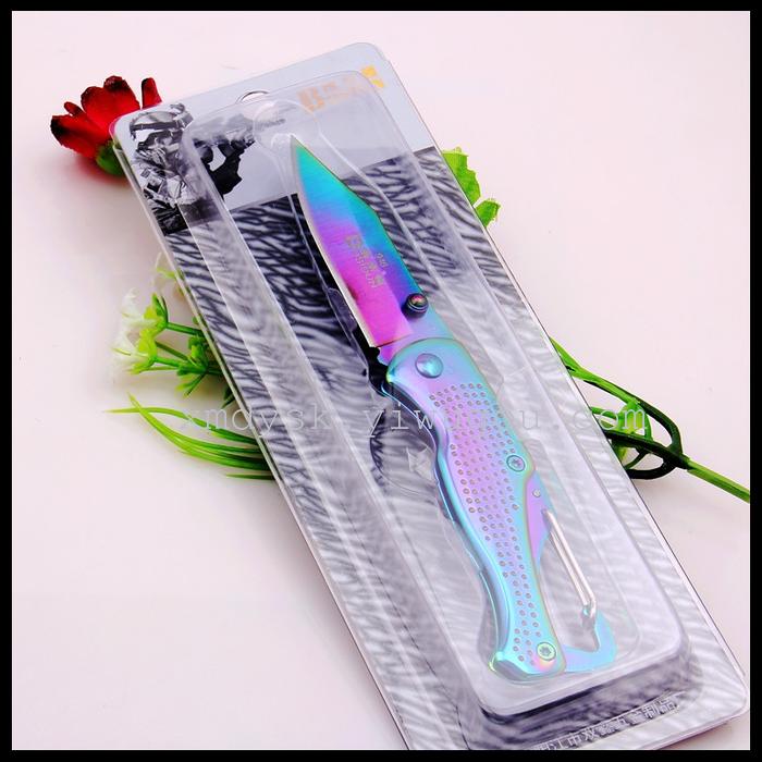 New folding knife, outdoor survival multi-functional knife, self-defense knife, portable mini military knife, genuine product pic 1