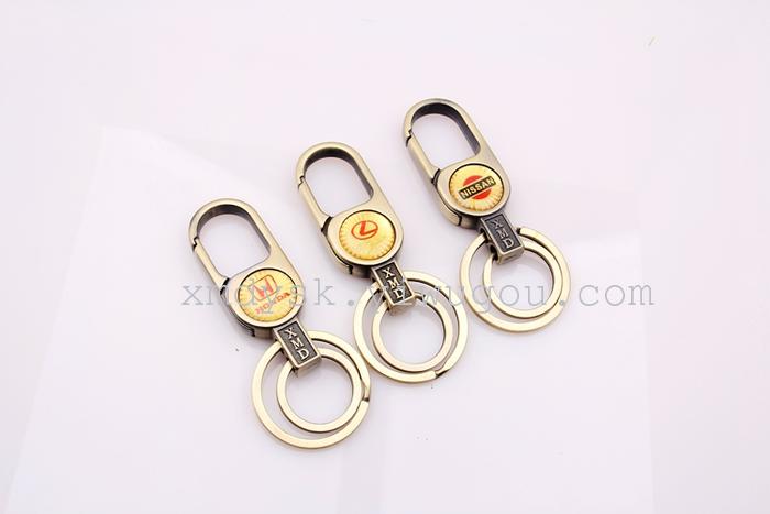 Direct sales from the manufacturer of high-quality XMD835 large bronze metal keychains pic 6