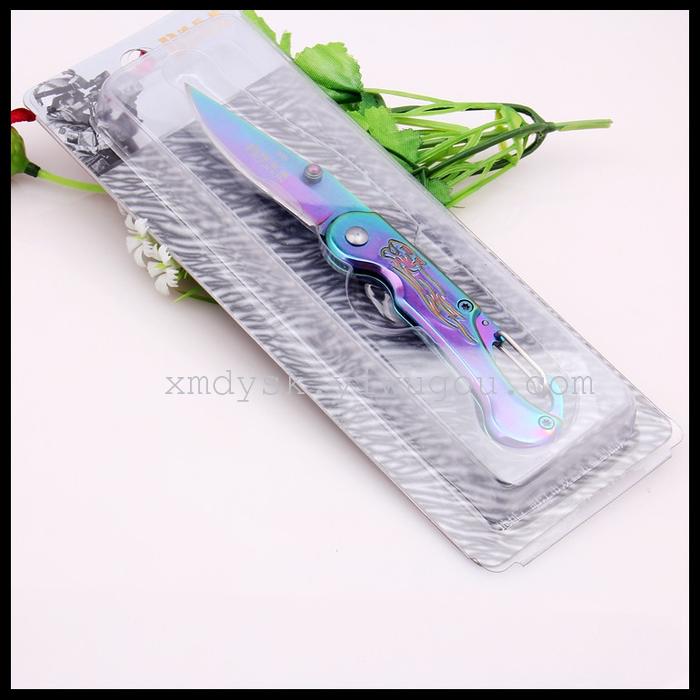 Boston outdoor self-defense folding knife, wilderness survival tool knife, portable small knife pic 4