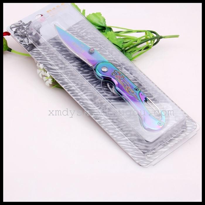 Boston outdoor self-defense folding knife, wilderness survival tool knife, portable small knife pic 3