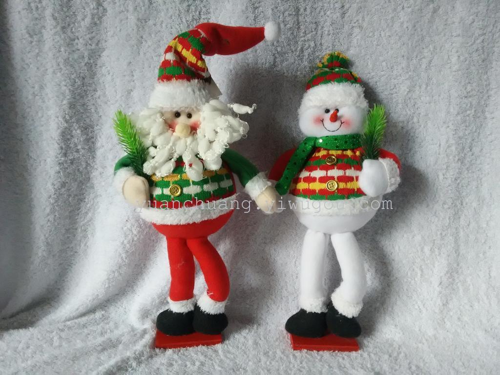 far christmas snowman doll christmas gift santa claus standing