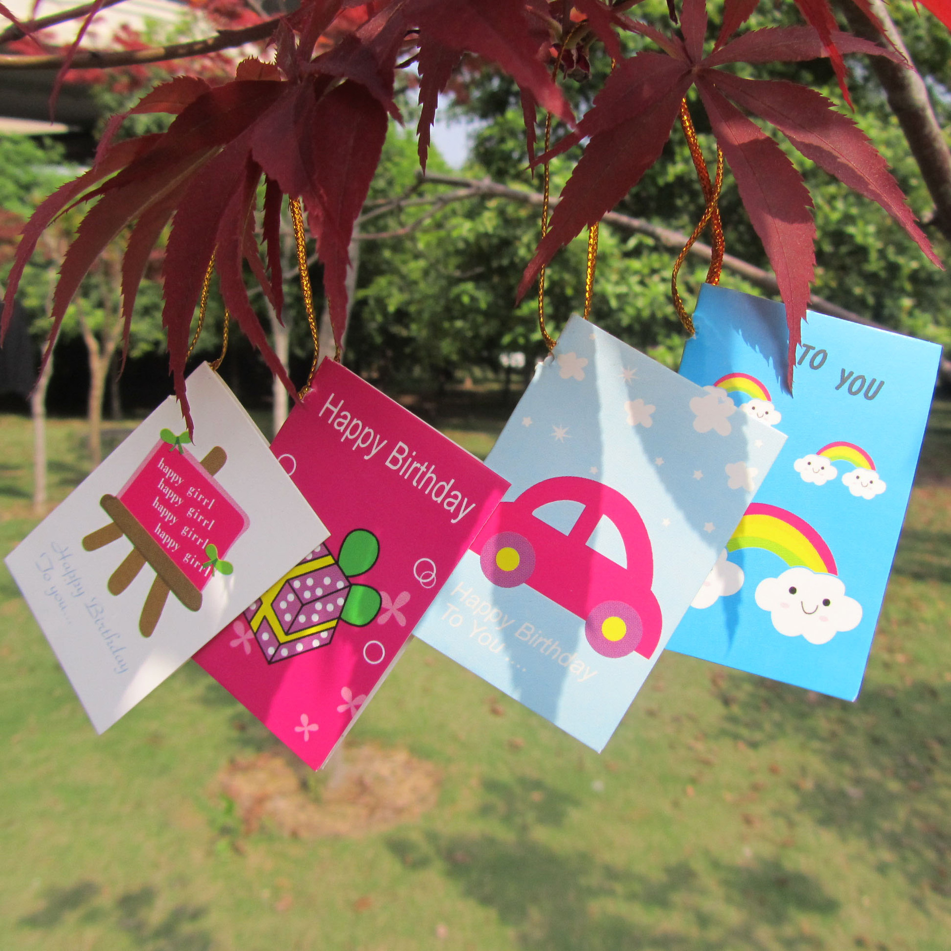 cartoon blessing card mini-gift card wish card childrens day