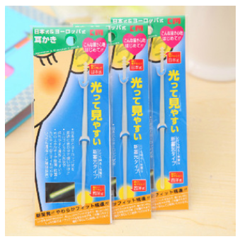 Japan KM Home Furnishing commodity 1117 fluorescent luminous earpick creative ear cleaner