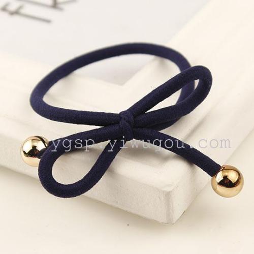 aishang sunshine simple bow hair rope high elastic rubber band hair accessories new head rope wholesale mixed batch e09