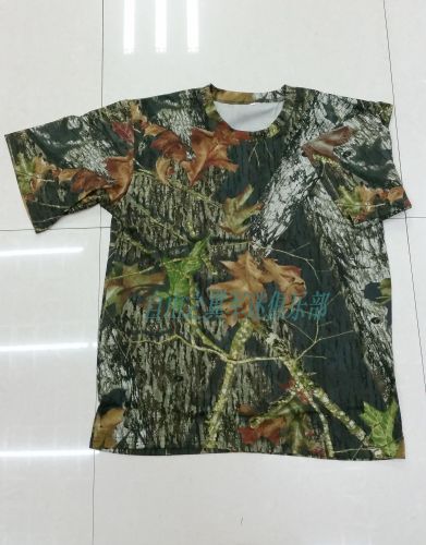 outdoor bionic camouflage clothing camouflage cotton t shirt