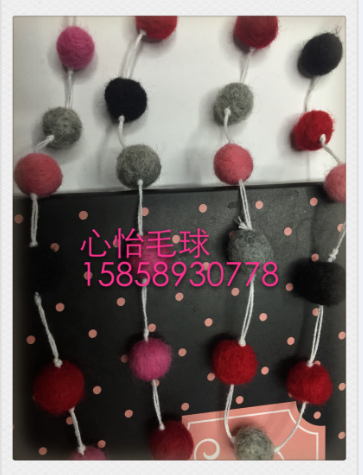 wool ball korean ornament accessories