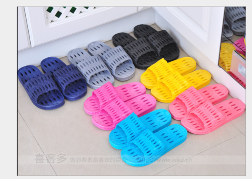 Factory Direct Sales Couple Slippers PVC Blowing Slippers Beach Slippers