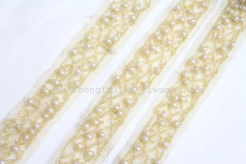 factory direct 4cm manual beaded lace clothing accessories clothing