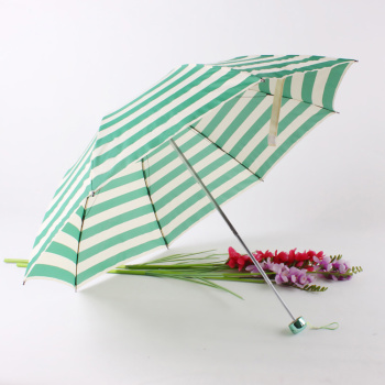 碰起布条纹雨伞 简单大方折叠伞 外贸雨伞批发