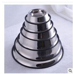 factory direct non-slip stainless steel pet bowl stainless steel dog bowl dog food bowl pet