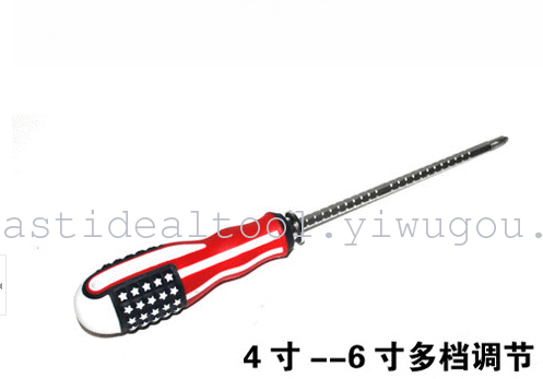 American Flag Retractable Dual-Purpose Screwdriver Screwdriver Screwdriver Screwdriver 6*160mm6 * 180mm