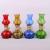 Vintage small oil lamps kerosene lamp glass shade process four colors color