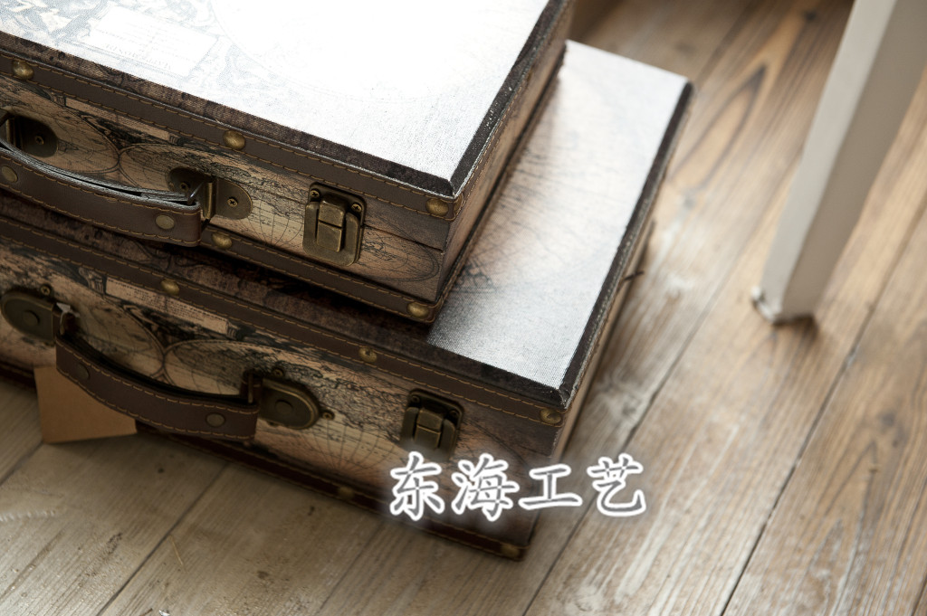 美式手提箱杂物收纳整理箱纺织品包装箱服装鞋子包装盒拍摄道具_ 东海工艺品_ 义乌国际商贸城一区_义乌购