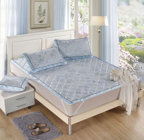 summer Sleeping Mat Ice Silk Mat Bedspread Non-Slip Set Special Offer Free Shipping Promotion 