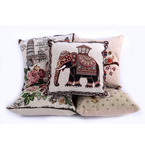 stall jacquard woven linen pillowcase bedside cushion sofa cushion lumbar pillow nap pillow without pillow core