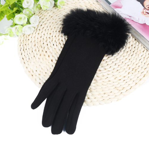 touch screen gloves women‘s korean-style gloves women‘s real fur touch screen spun velvet gloves driving touch gloves