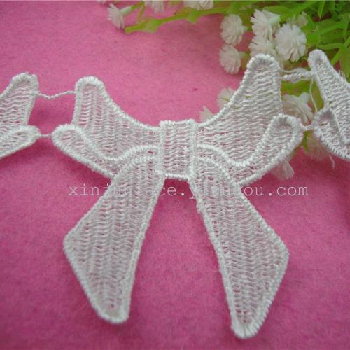 water-soluble embroidery polyester lace xinjun lace 6.8 * 7cm