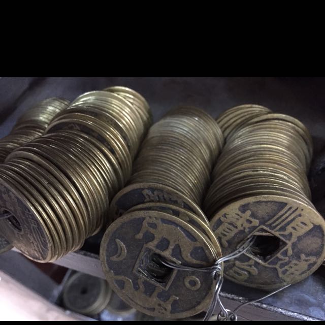 鑫玉堂 4.3公分铜钱 全铜钱 十帝钱 风水钱