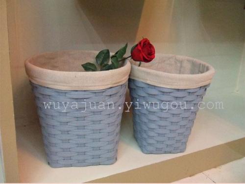 Ge Lai Stay at Home Fashion Edition Hand-Woven Storage Basket Q-2831 Two-Piece Series