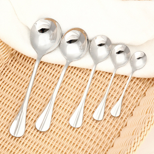 Chengfa CF121-8 Number One round Spoon Stainless Steel Spoon Western Spoon No. 3 round Spoon Factory Direct