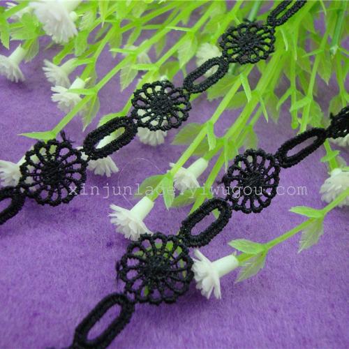 Water-Soluble Embroidery polyester Lace Bilateral Lace Can Be Made Bracelet 1.4cm 