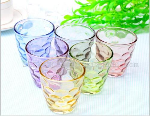 Bead Point Color Cup Raindrop Glass Cup Tea Cup Water Cup 6 Pieces Cup Set promotional Gifts 