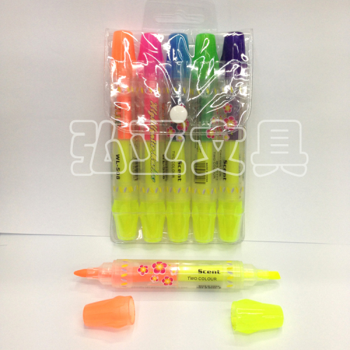 double-headed highlighter color pen highlighter marker