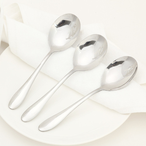 Chengfa CF112-5 Bare Body round Spoon Stainless Steel Spoon Western Spoon No. 5 round Spoon Tableware Kitchenware