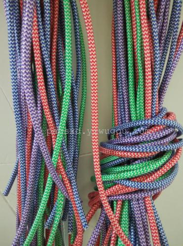 skipping rope， leather strip core rope