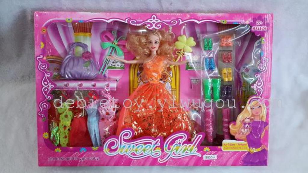barbie doll gift set中文版