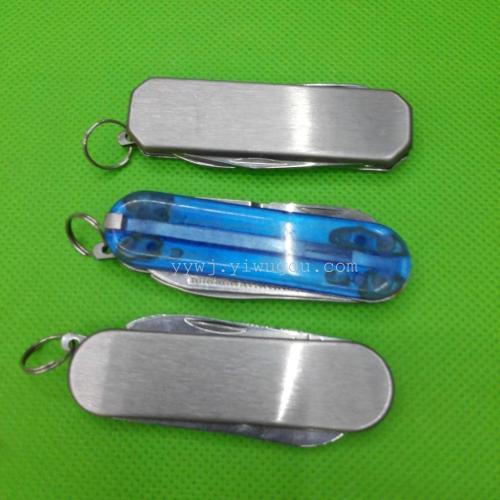 supply all-steel small three-open keychain pendant multi-functional saber gift saber premium gifts