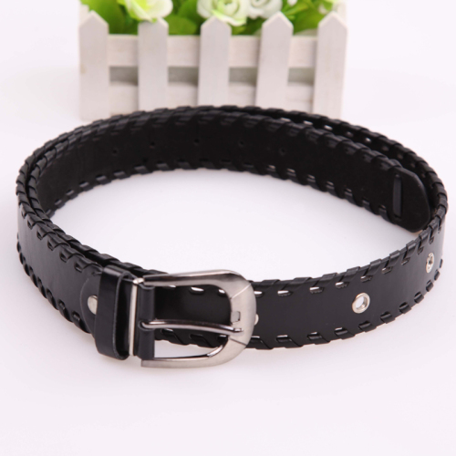 wholesale 3.5 alloy pin buckle wearing edge air hole belt women‘s belt