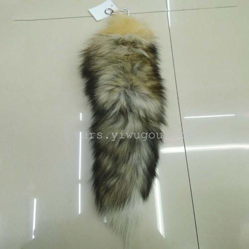 sun fox tail fox tail keychain bag pendant fur accessories
