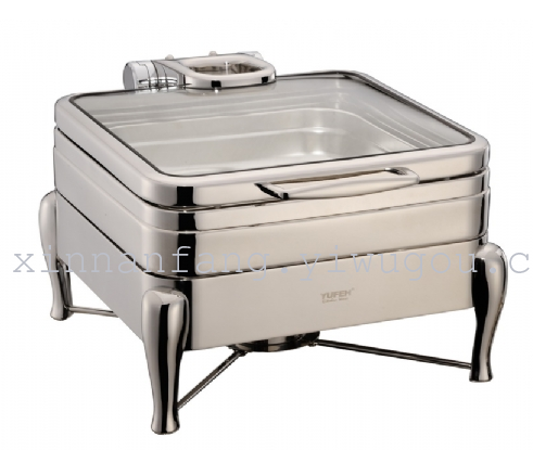 方型液压式玻璃盖高级餐炉