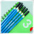 2 fluorescent test private b a pencil pencils school supplies