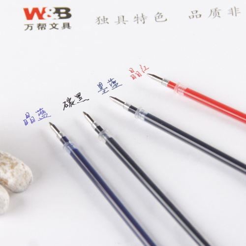Wanbang Bulk Bullet Full Needle Tube Gel Ink Pen Refill Black Refill 0.5
