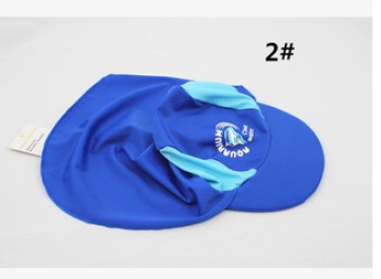 儿童抗紫外线泳帽 沙滩防晒帽 弹性面料多功能