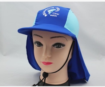 儿童抗紫外线泳帽 沙滩防晒帽 弹性面料多功能